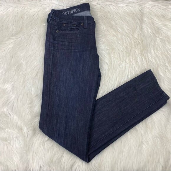 Lucky Brand Women’s Blue Toothpick Straight Leg Mid-Rise Jeans W29-32/L34 - Picture 3 of 14